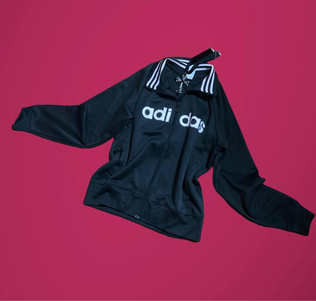 レアカラー3本線 adidasラメトラックジャケットy2kフェアリーグランジ古着