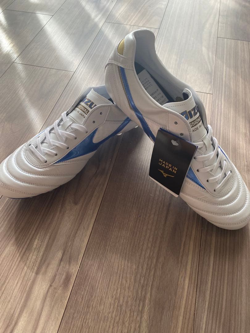 ミズノ モレリア2 ジャパン 28.5（スーパーホワイトパール/レーザーブルー）