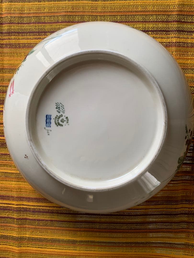 ロイヤルコペンハーゲン　レアなビンテージ大型26.5㎝の綺麗な手書きの花ボール！