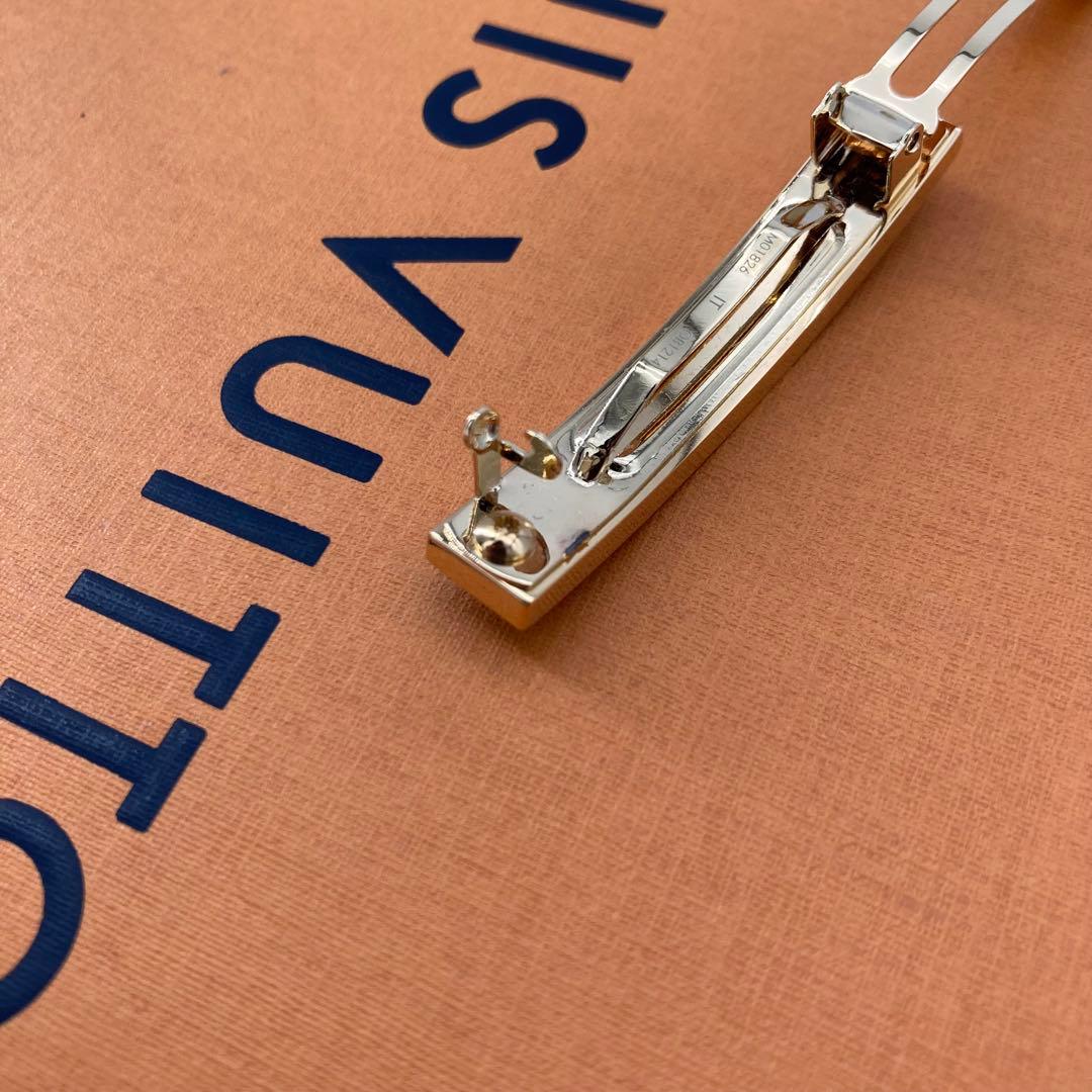 訳あり 極美品 ルイヴィトン バレッタ ナノ モノグラム 髪留め 現行品 完売