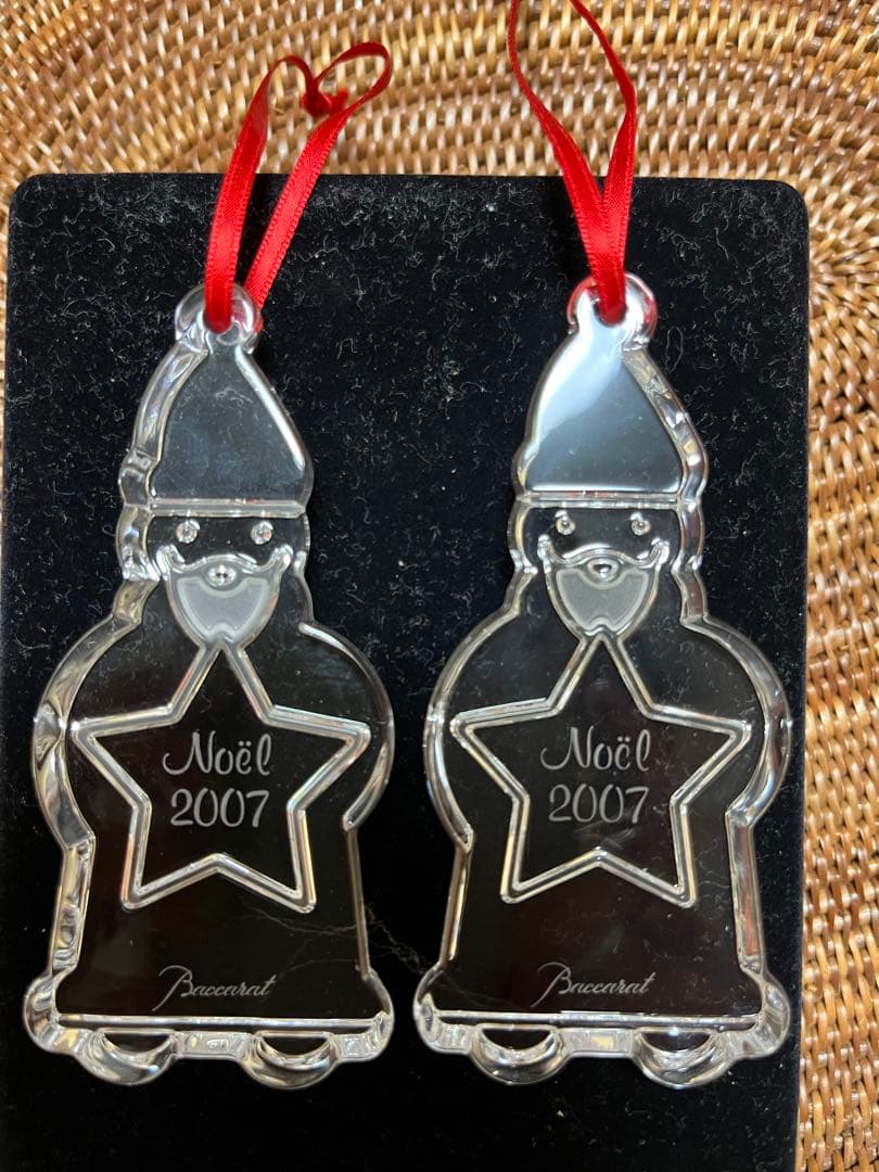 【美品】バカラ サンタ オーナメント 2007