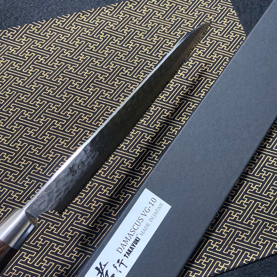 堺 孝行 33層 槌目ダマスカスVG10牛刀 210mm