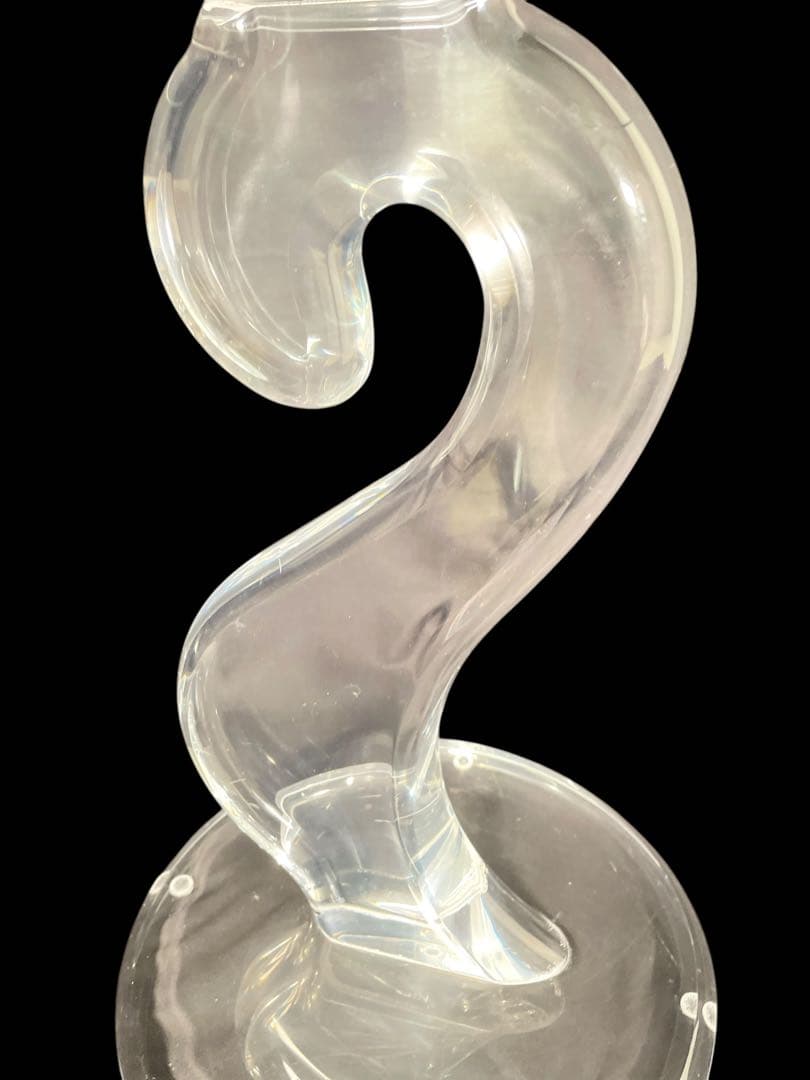 HR477 【レア高級】HAZIZA ガラステーブル　コーヒーテーブル