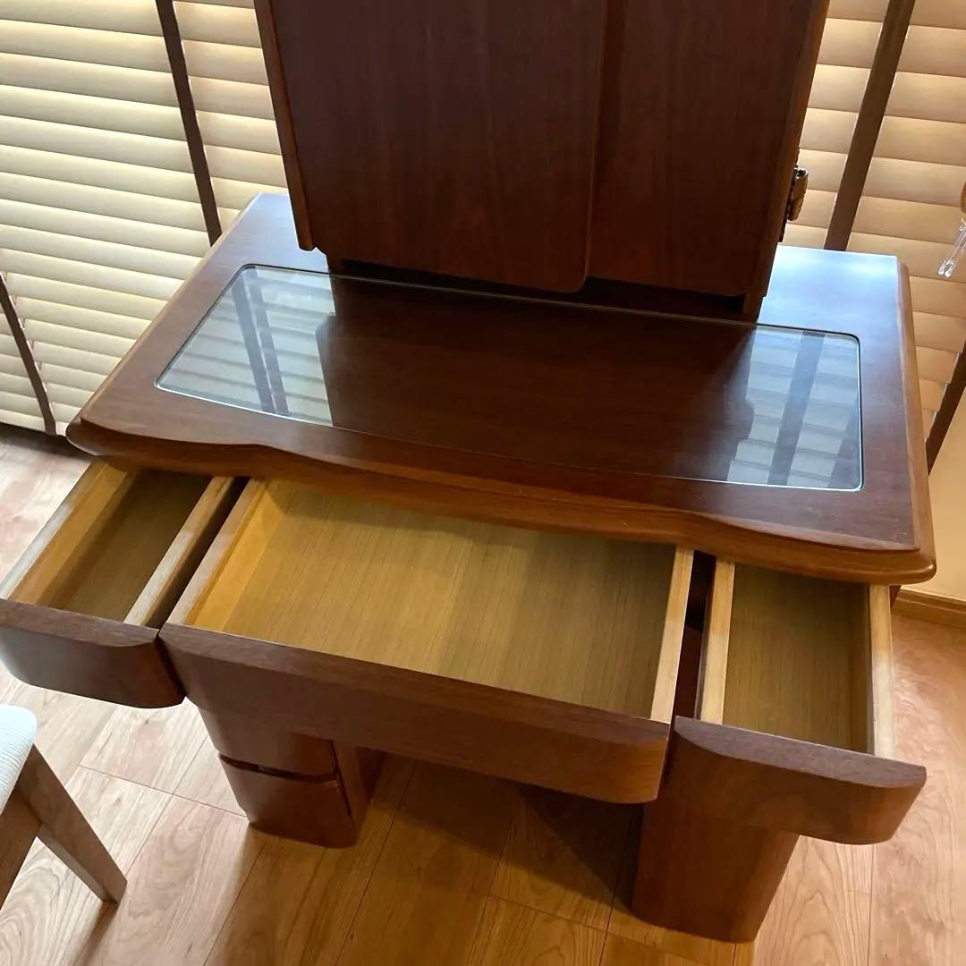 杉本家具　レオーネ　ドレッサー　鏡台　ウォールナット（椅子は別売）