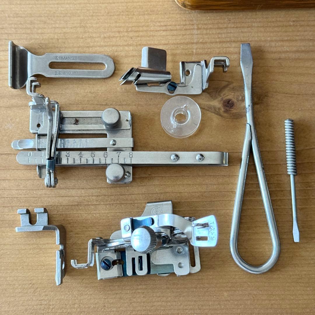 付属品多数｜縫えるアンティークミシン｜SINGER 99K 手回しミシン