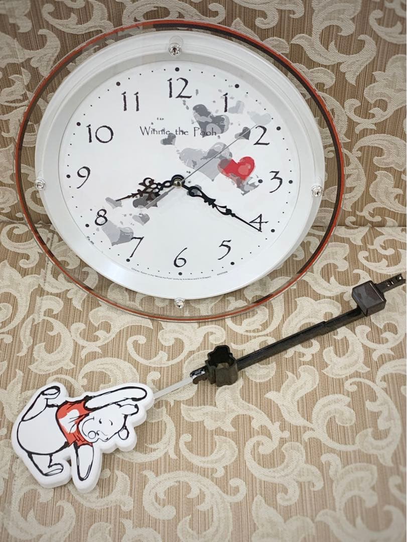 【新品未使用】振り子時計　くまのプーさん