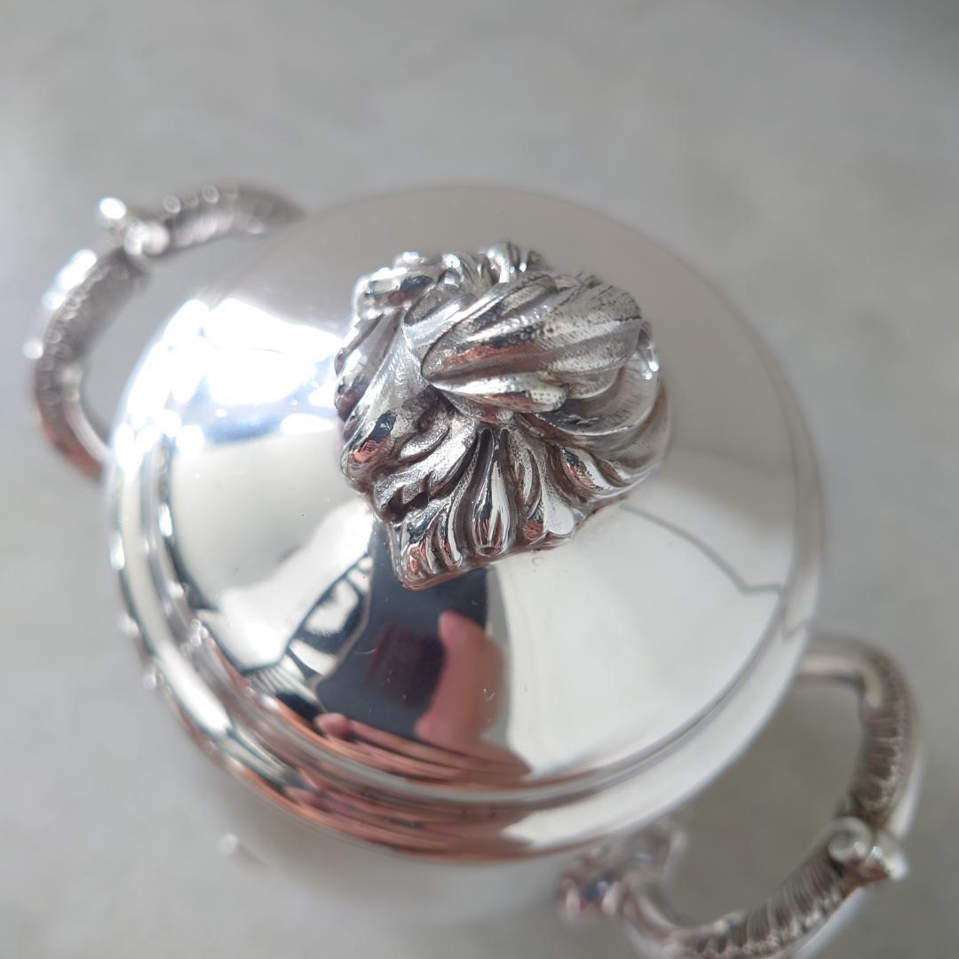 美品 クリストフル マルリー コーヒー ティー シュガー ミルク ポット 4点