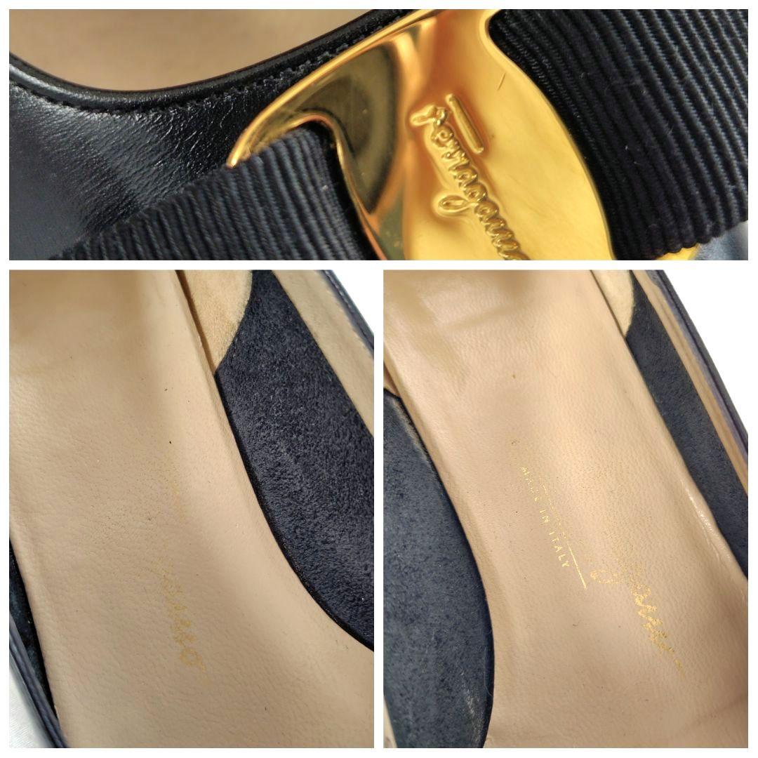 ✨️腕利き職人のリペア済✨️美品【フェラガモ】 ヴァラ パンプス 黒24.5cm