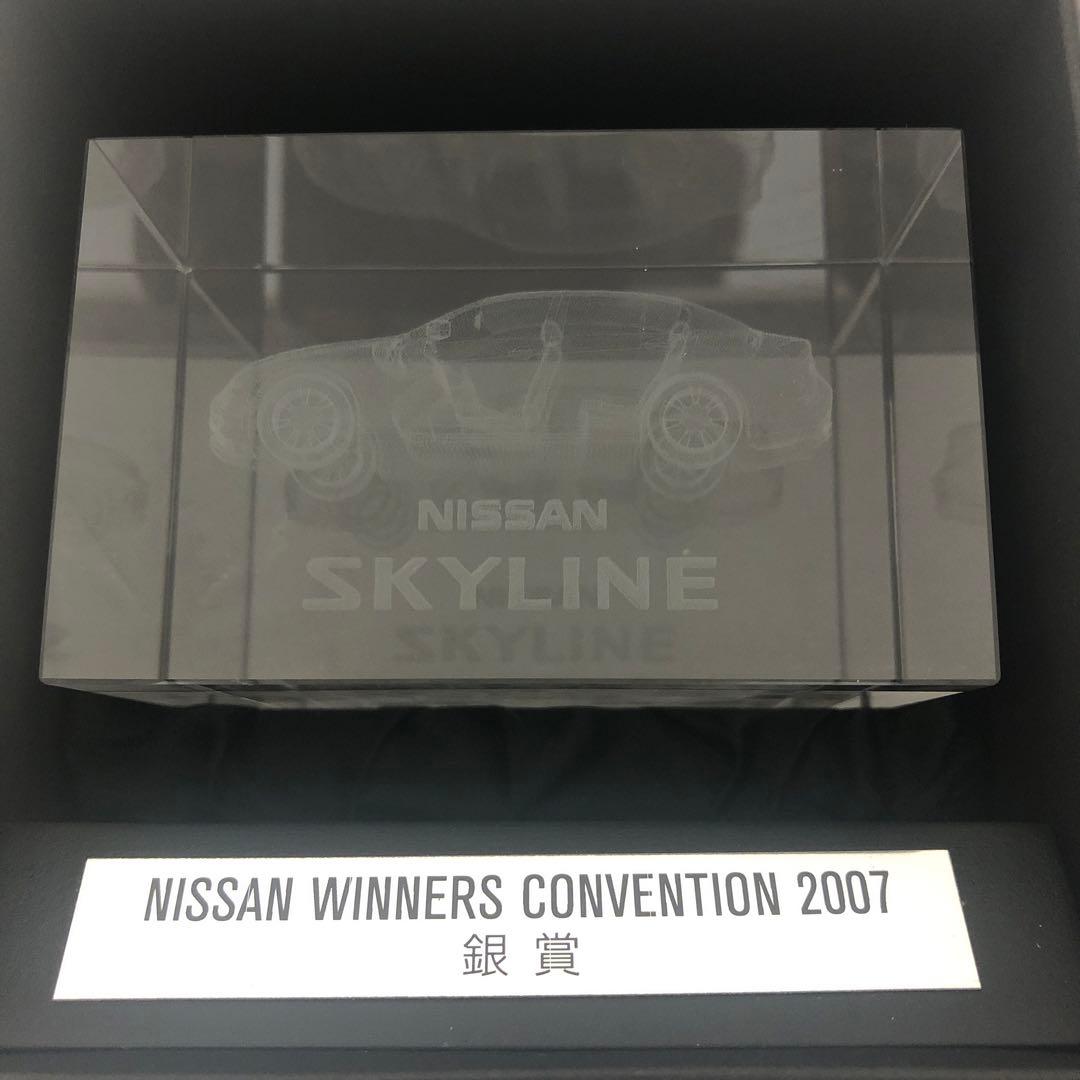 非売品　日産 ニッサン　スカイライン 3D クリスタルアート