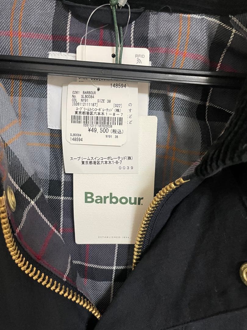 新品未使用Barbour スピック&スパン別注BURGHLEY フード付2way