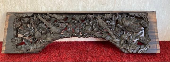 値下げしました‼️本黒檀無垢、欄間、唐木