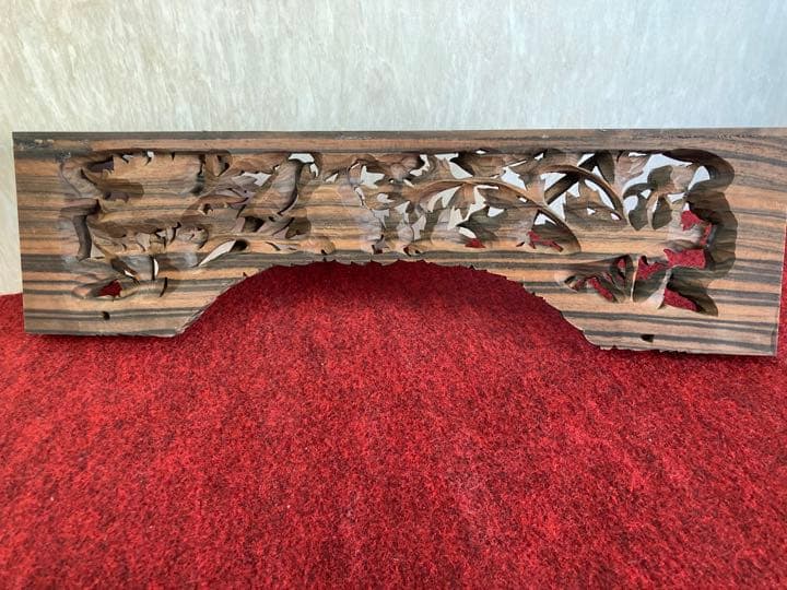 値下げしました‼️本黒檀無垢、欄間、唐木