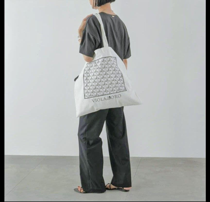 ヴィオラドーロ エコファートートviolad'oro トートバッグ ムートン