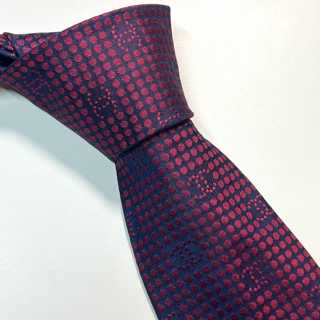 ✨極美品✨ CHANEL シャネル　ネクタイ　ココマーク　ドット　ビジネス