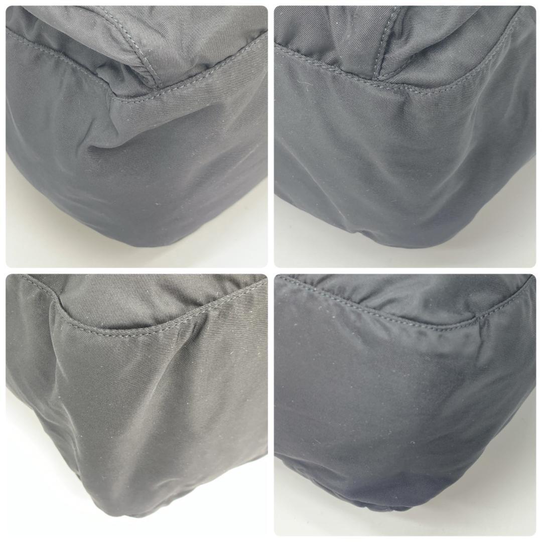 プラダ テスートナイロン レザー メッセンジャー ショルダーバッグ A4収納可能