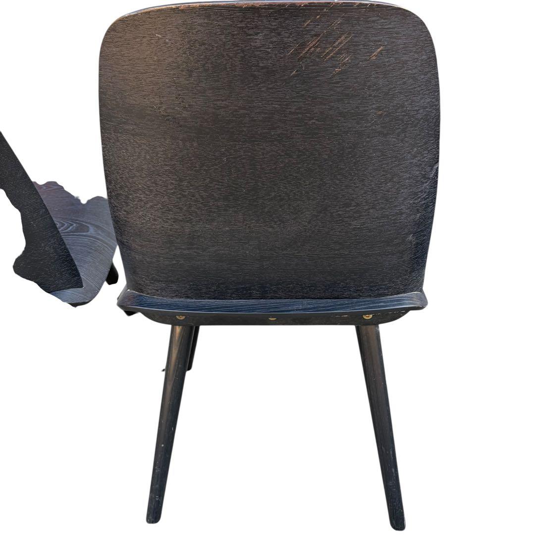 美品 muuto ムート Nerd Chair ナードチェア オーク 2脚 黒②