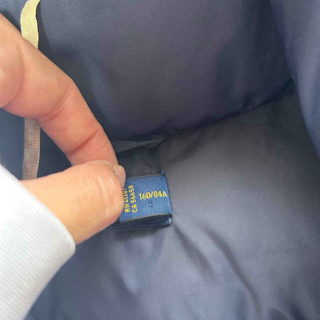 ポロラルフローレン　ダウンベスト　フードつき　ネイビー　ユニセックス　定番