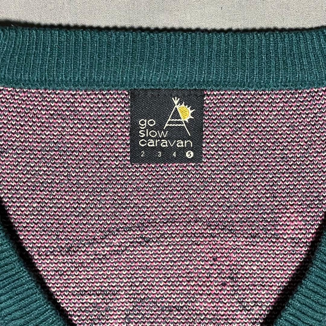 ゴースローキャラバン / ウーパールーパー ジャガードニットカーディガン