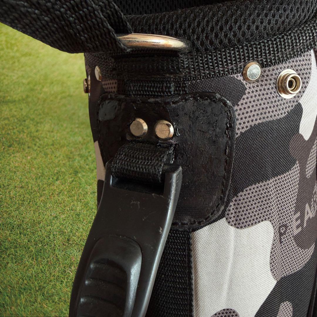 パーリーゲイツ　キャディバッグ　迷彩　カモ柄　ショルダー式　スタンド式　軽量