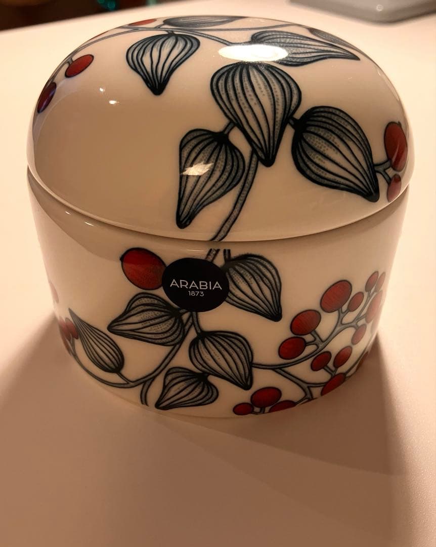 アラビア ルノ ジャー蓋付　フロストベリーArabia