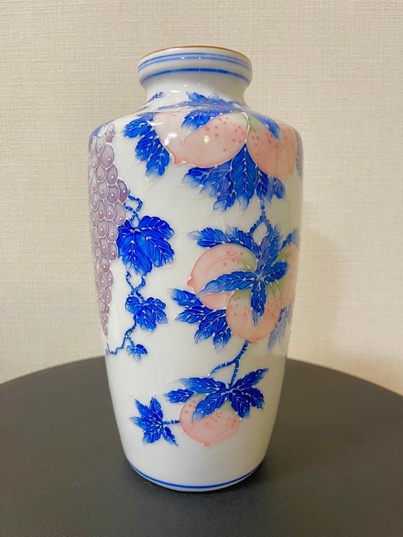 瀬戸焼　河本礫亭　花瓶