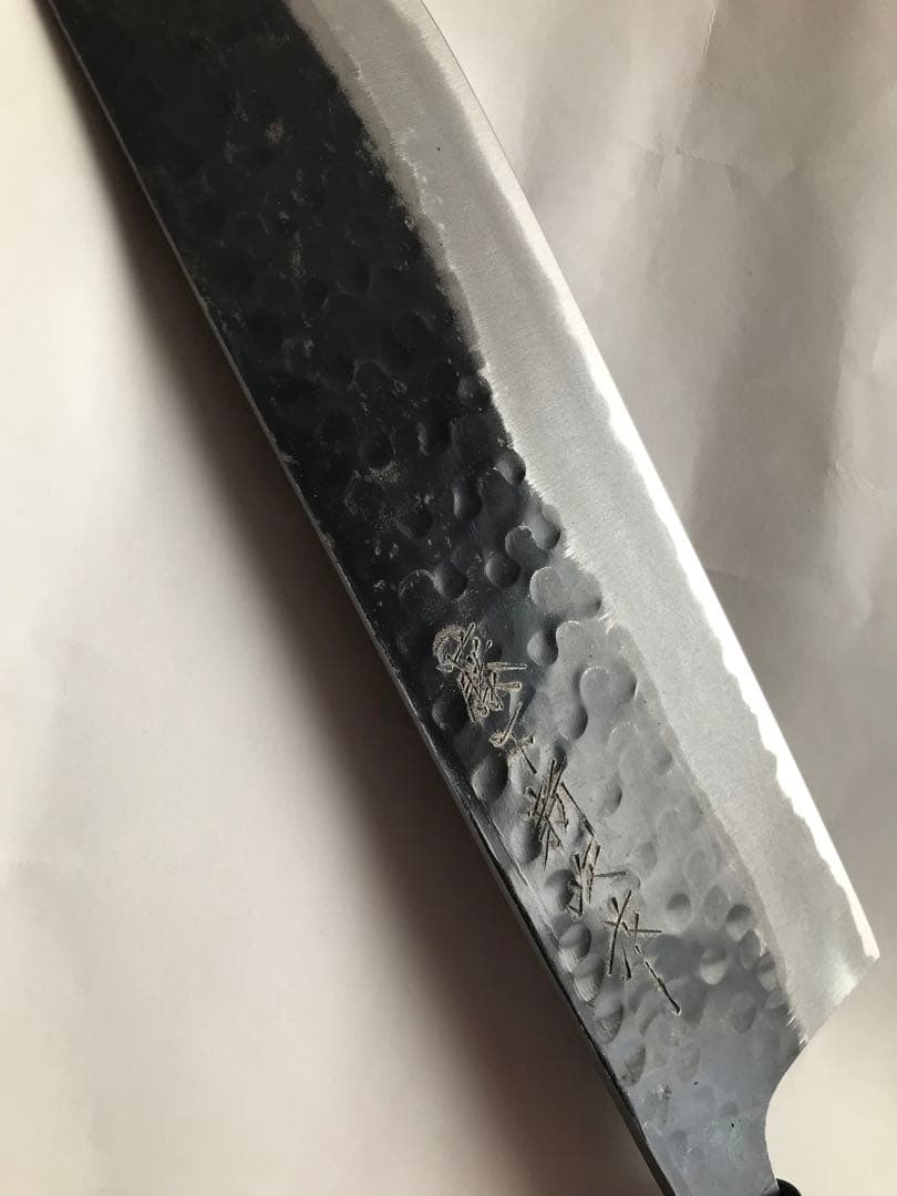 菜切り包丁　藤下新次氏作　白ニ鋼　180mm 新品未使用