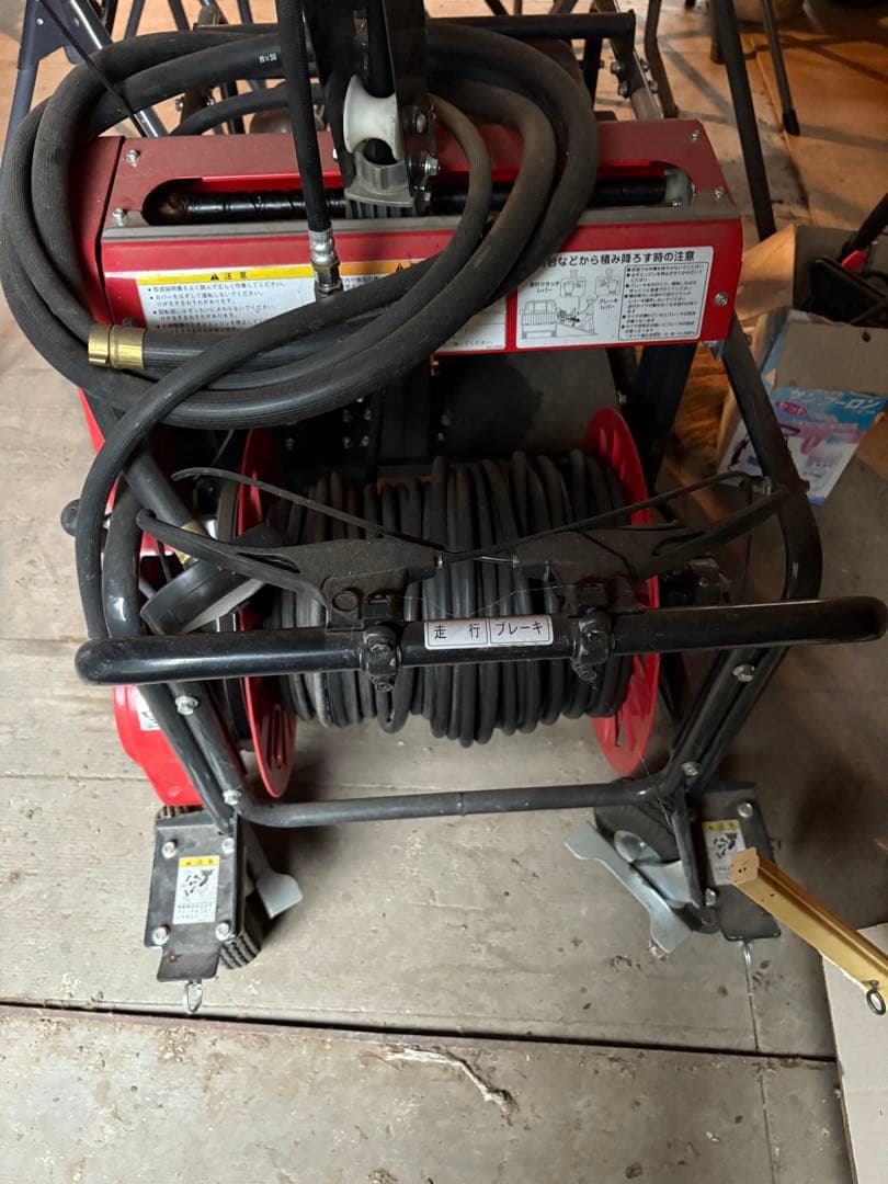 Kioritz 園芸機器 ホースリール付き 赤