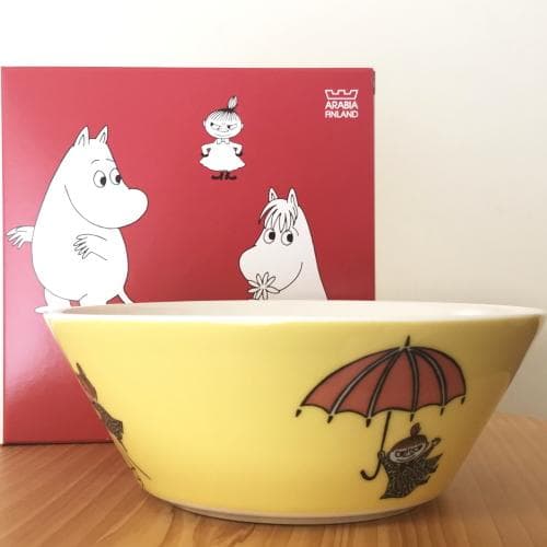 未使用バーコードシールあり旧王冠ロゴ ARABIAリトルミィ ボウル アンブレラ