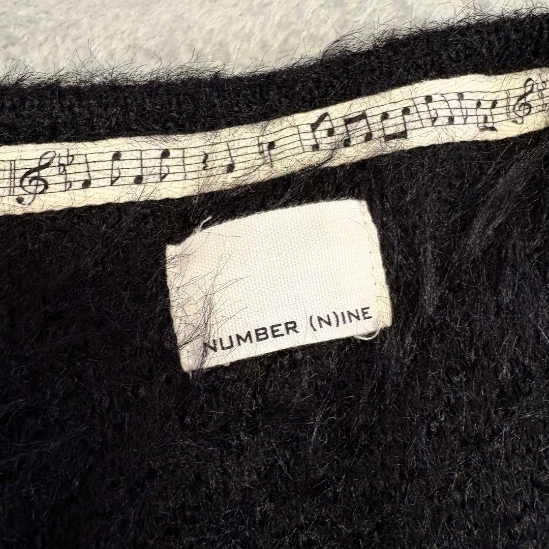 美品 NUMBER NINE フェザーファーヤーン ルーズ ニット カーディガン