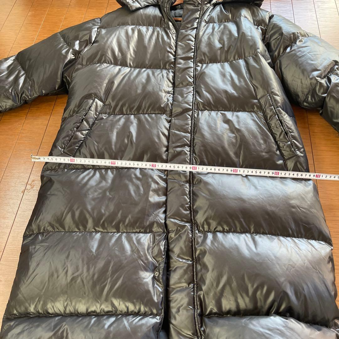 美品　デサントスーパーロングダウンコート ベンチコート ブラックOサイズ