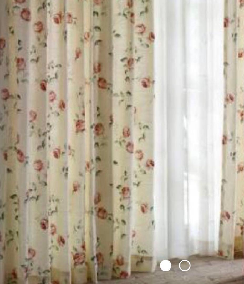 【LAURA ASHLEY】 ヘーゼルウッド カーテンオーダ 一品チョークピンク