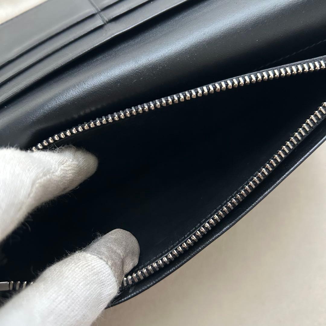 美品 LOEWE ロエベ 長財布 アナグラム 二つ折り財布 黒