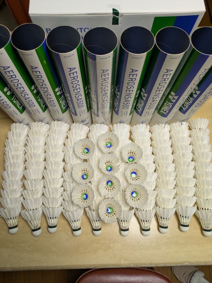 YONEXバドミントンシャトル　 AEROSENSA 500　中古120球