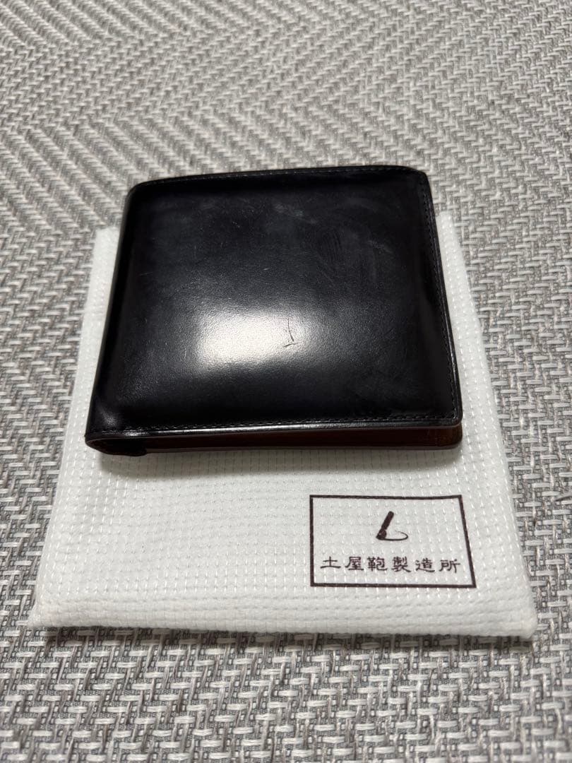 土屋鞄　コードバン二つ折り財布