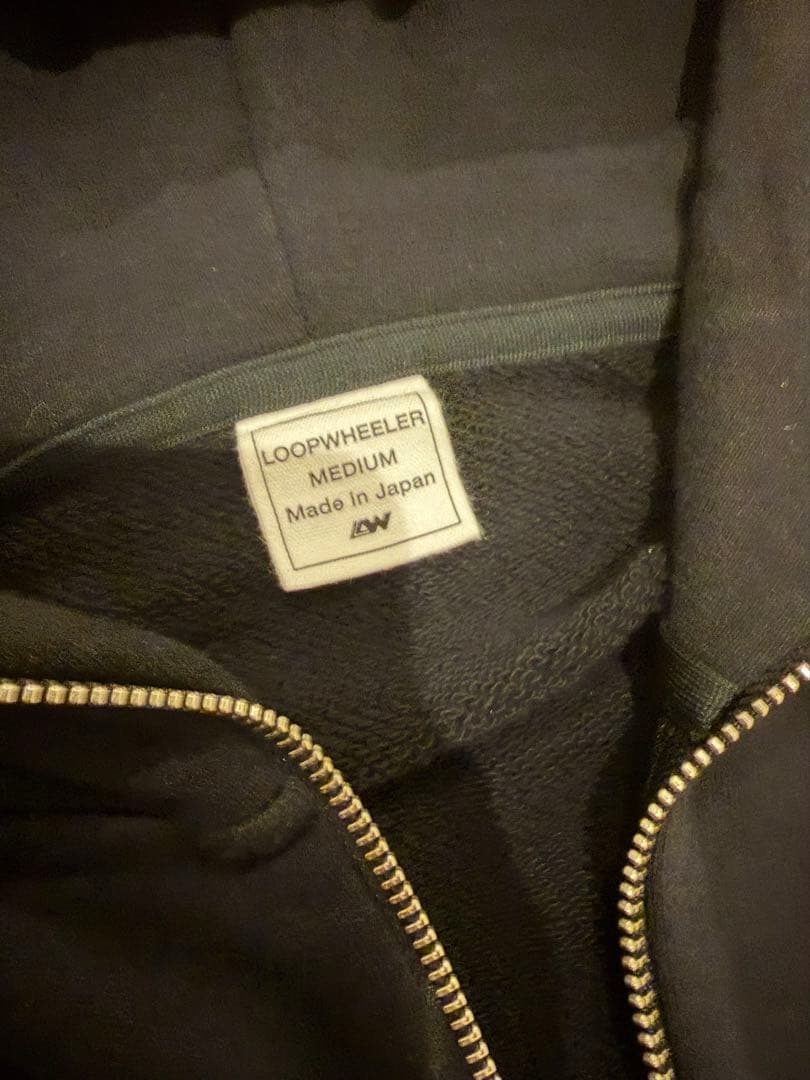 ループウィラー LW323 吊り編みリラックスフィット ジップフーディ Mサイズ