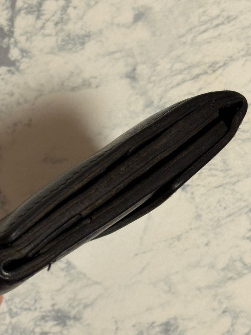 イルビゾンテ　本革　二つ折り財布　ブラック/ILBISONTE Wallet