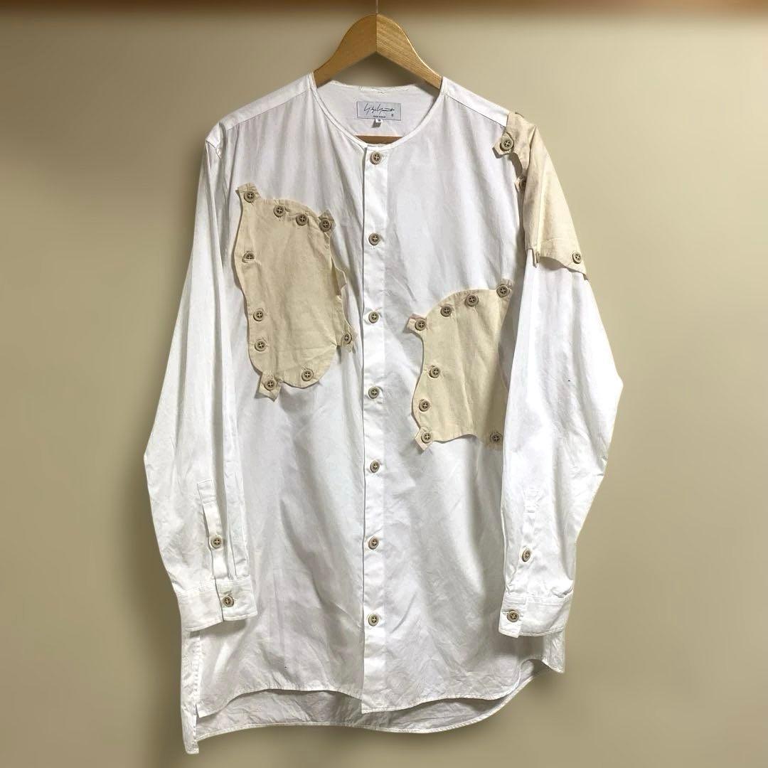 2021AW ヨウジヤマモト LOOK着用 パッチワークシャツ