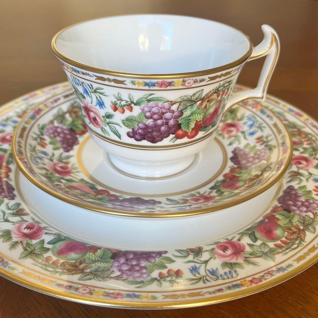 【レア美品】英国製　スポード ★プロバンス★フルーツリム　トリオ