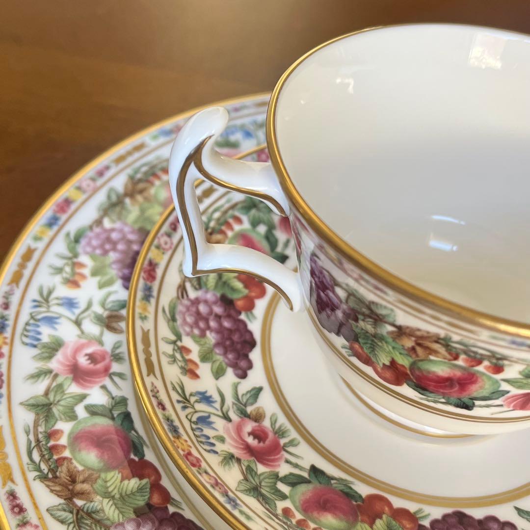 【レア美品】英国製　スポード ★プロバンス★フルーツリム　トリオ