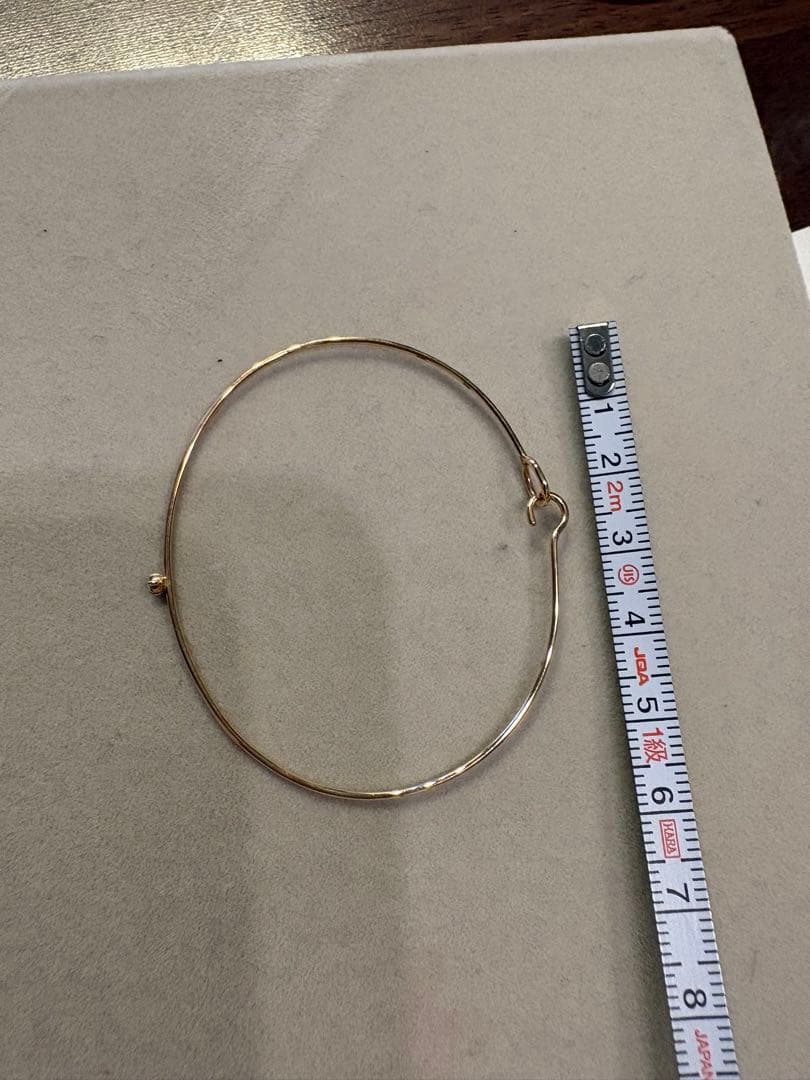 アガット（agate)10K ダイヤモンドブレスレットバングル