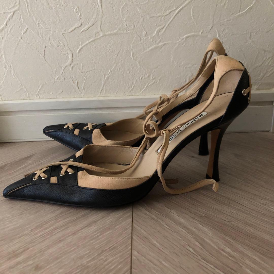 ヒール　マノロブラニク　本革