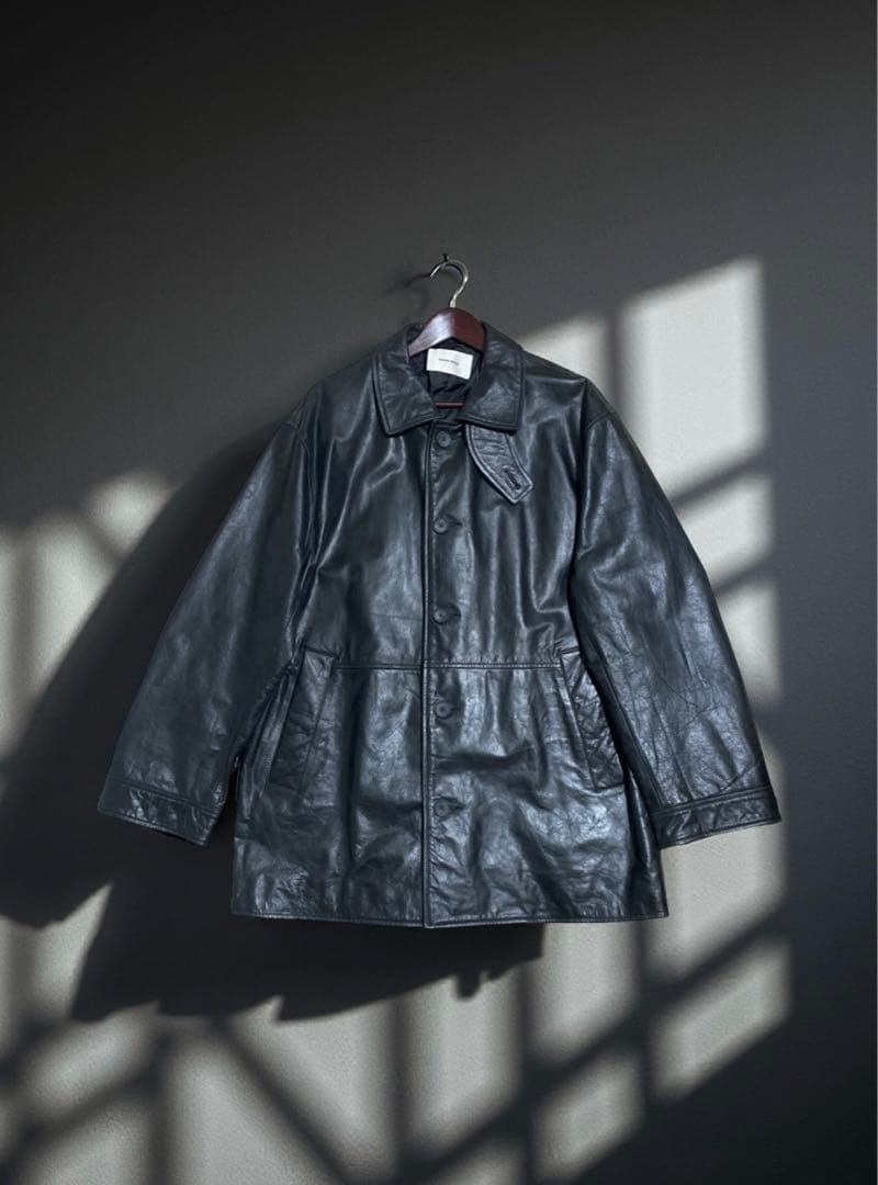 今週限定価格❗️メゾンスペシャル　バッファローレザードレスオーバーカーコート