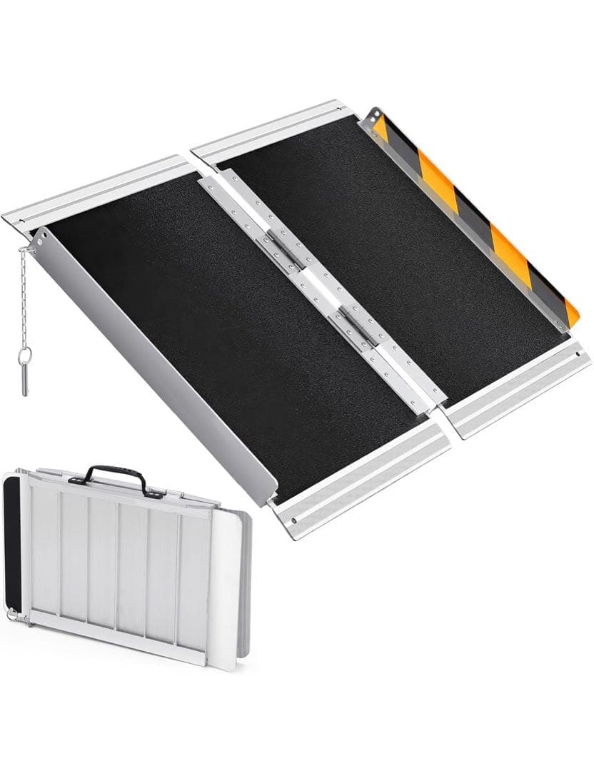 新品　 車椅子 スロープ 折りたたみ アルミスロープ 長さ61cm*幅74cm