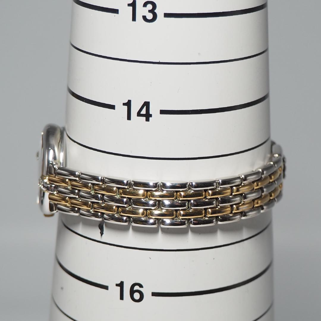 美品 セイコー SEIKO エクセリーヌ 2Pダイヤ シェル 腕時計 F649