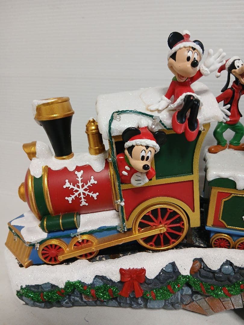 ディズニー　クリスマストレイン　サウンド付き、クリスマス飾り　照明LED
