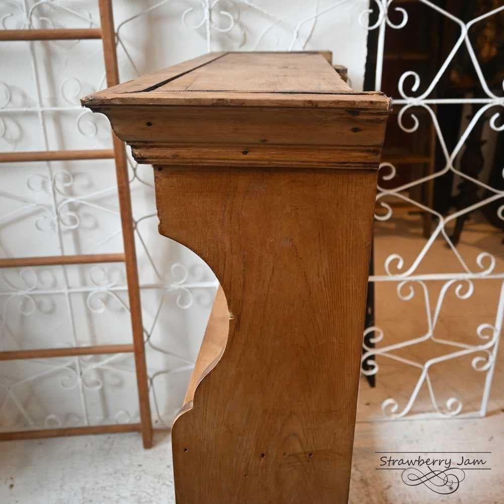 L3705-257 英国アンティーク パイン シェルフ 食器棚 棚 本棚 壁掛け