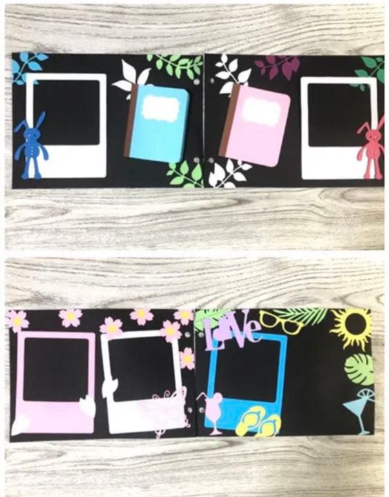 オリジナルアルバムオーダーページ、アルバムクラフト素材、アルバム仕掛け