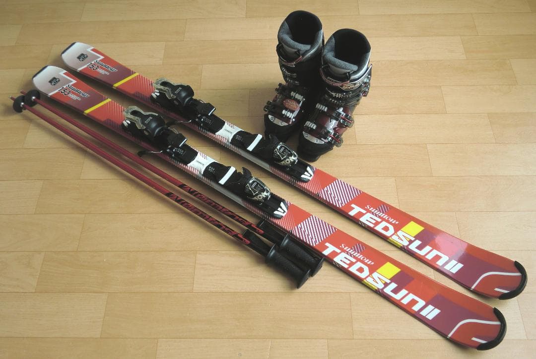 ■■送料無料■SWALLOW■メンズスキーセット■板153靴25.5■メンテ付■