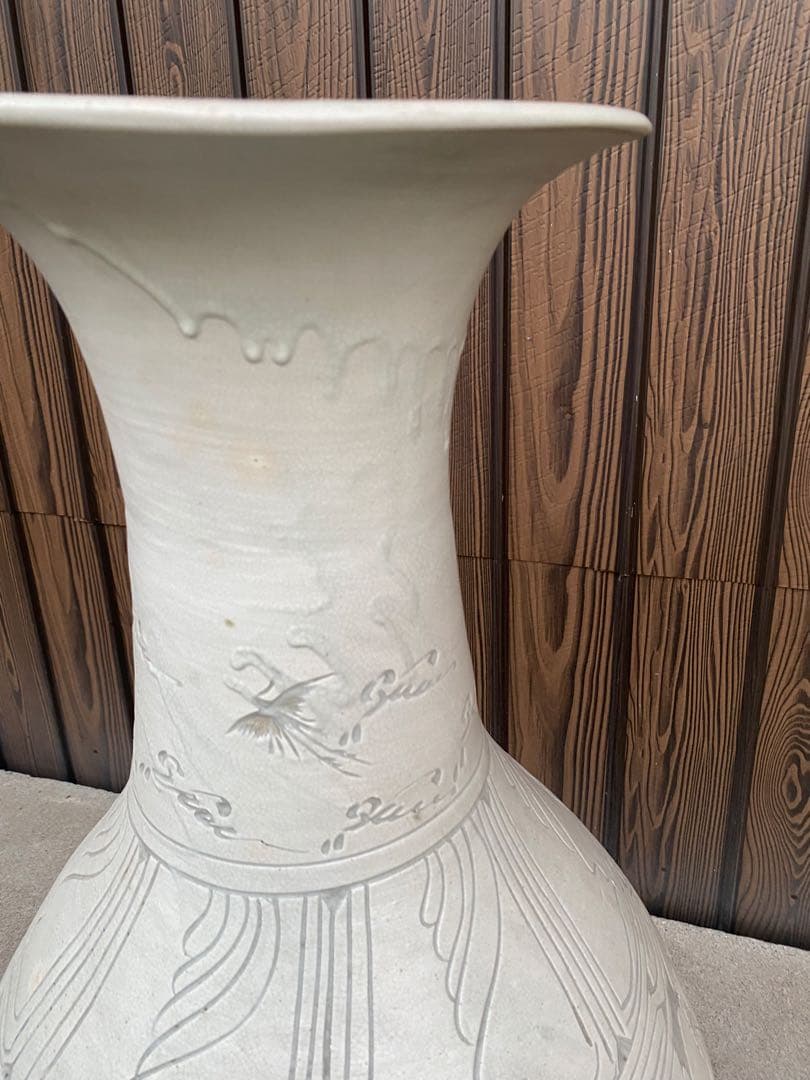 大型　花瓶　特大　アンティーク　壺　置物　骨董