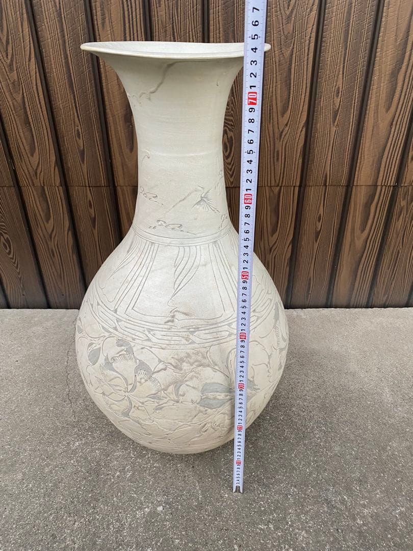 大型　花瓶　特大　アンティーク　壺　置物　骨董